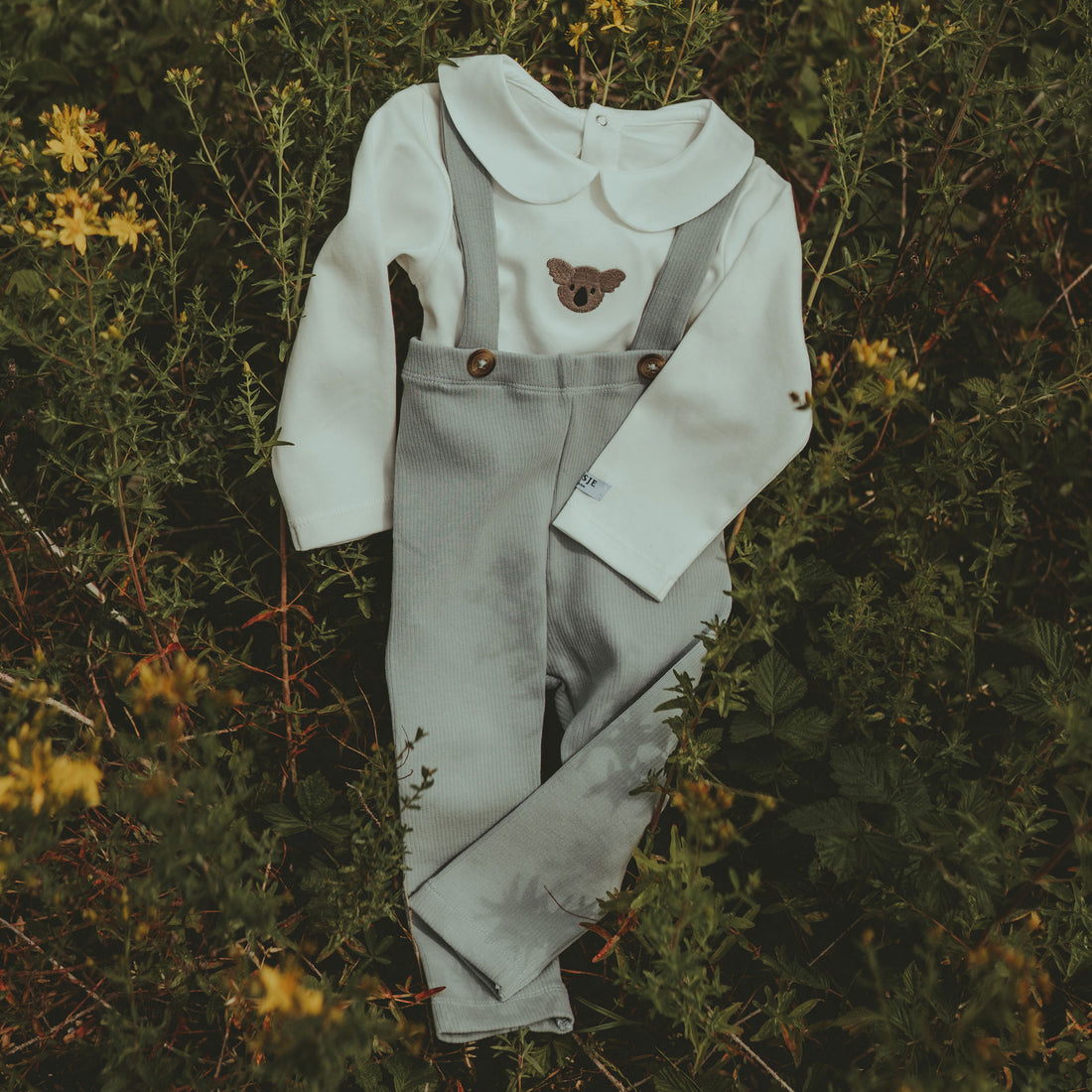 Donsje  Misty Grey Deno Baby Leggings