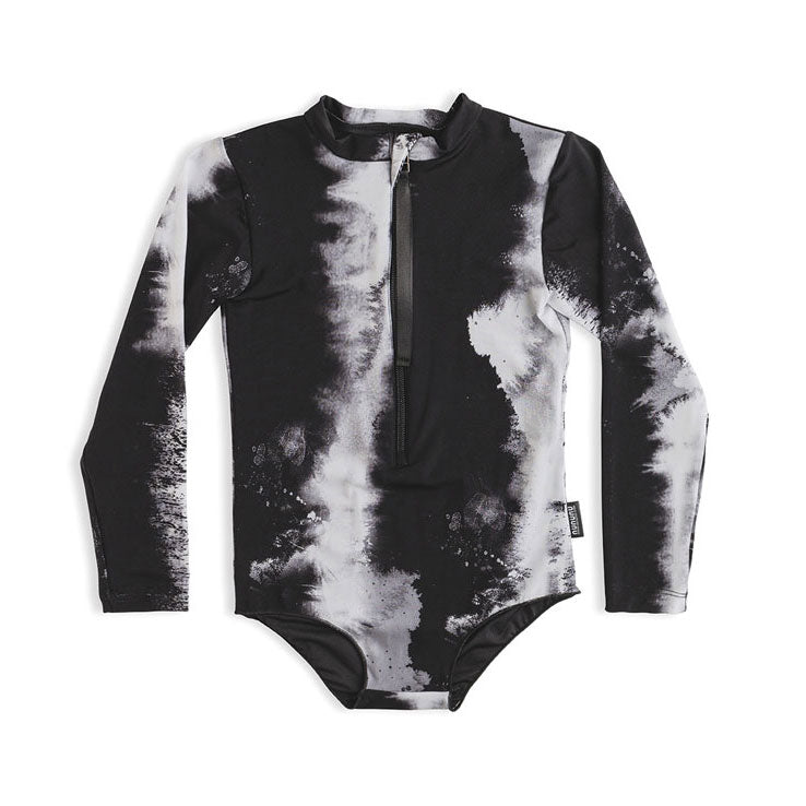 NUNUNU Tie Dye Long Sleeved Tie Dye Swimsuit