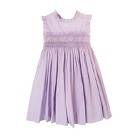 Kidiwi Lilac Popeline Viola Sleeveless Dress
