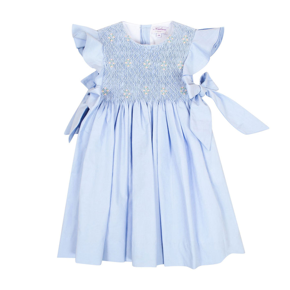 Kidiwi Cornflower Organic Cotton Lewisia Dress