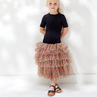 Philosophy Black Ruffle Skirt Dress