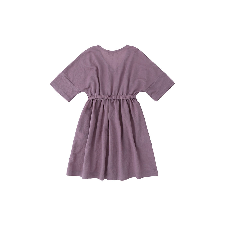 Bene Bene Purple V-neck Banding Dress