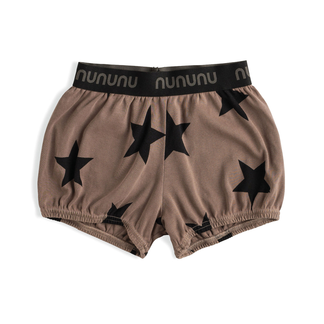 NUNUNU Earth Brown Star Yoga Shorts