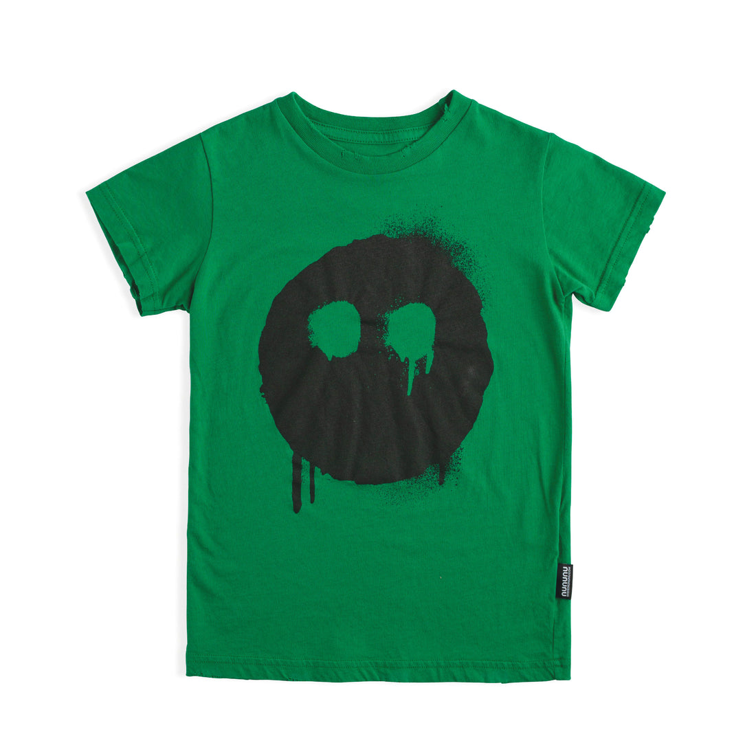 NUNUNU Moss Green Melting Mask T-Shirt