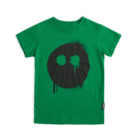 NUNUNU Moss Green Melting Mask T-Shirt