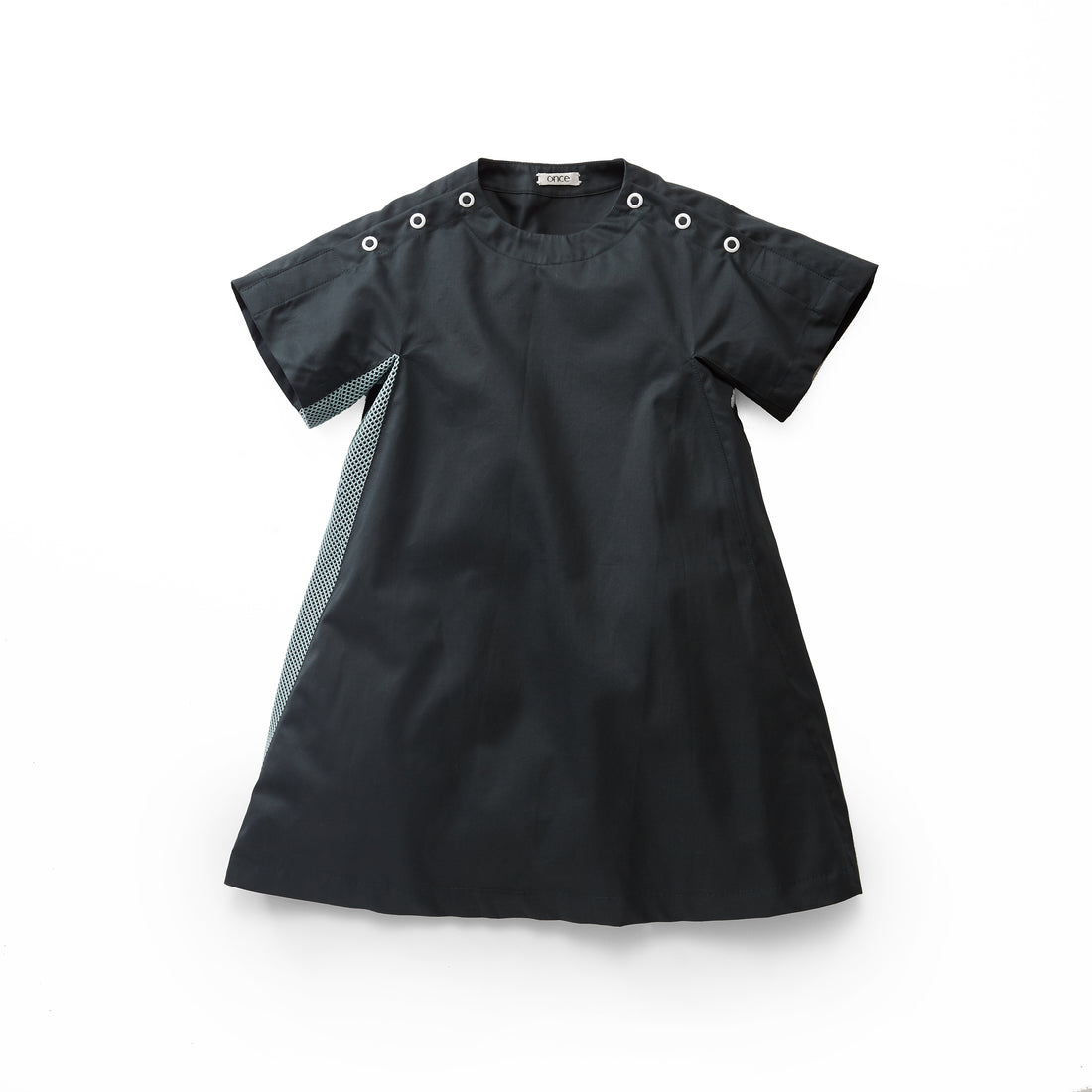 Once Dark Green A-line Buttons Dress