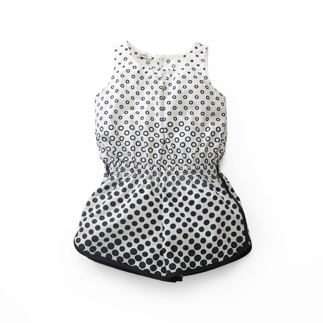 Once Green Ombre Dot Romper