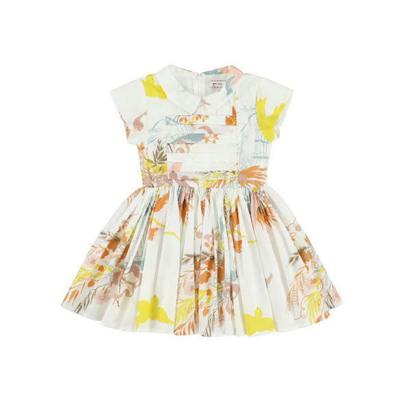 Morley White Bird Print Lemia Dress