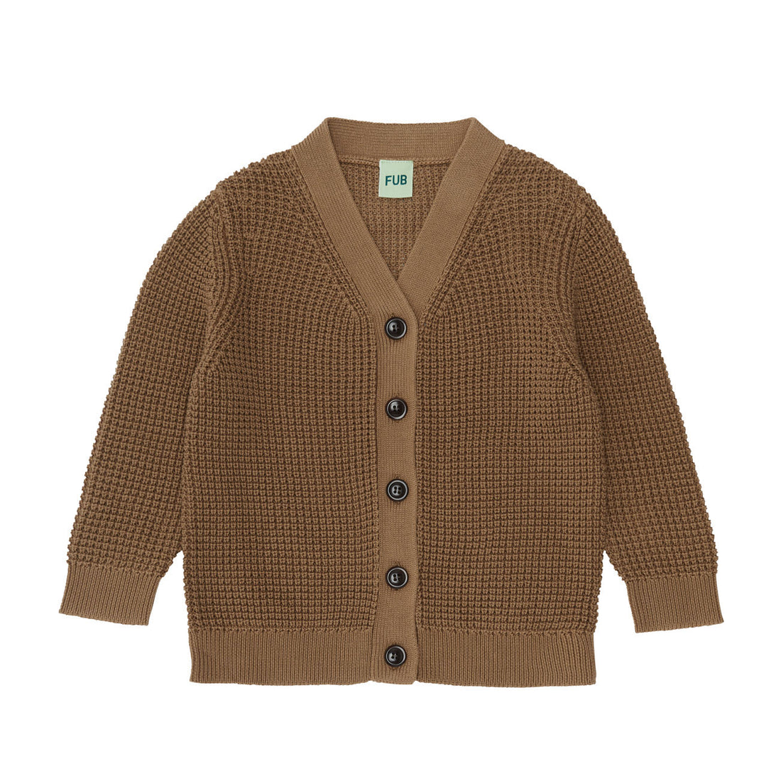 Fub Camel V-Neck Cardigan