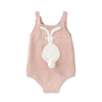 Stella Pink Knit Classic Romper - Ladida