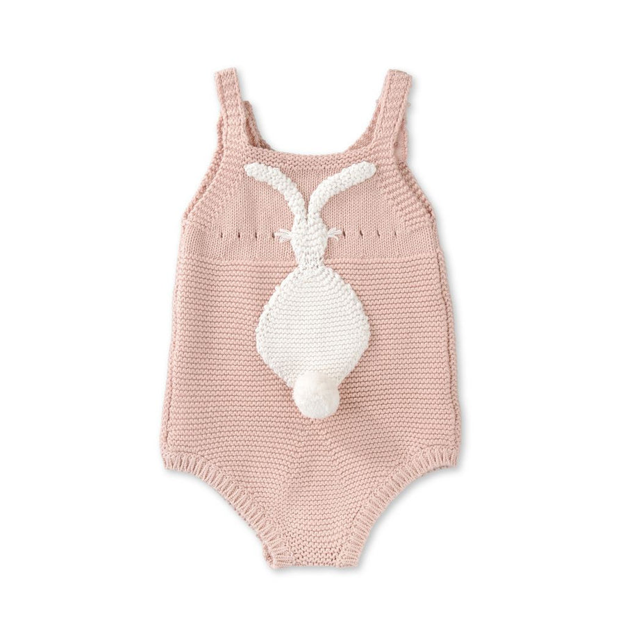Stella Pink Knit Classic Romper - Ladida