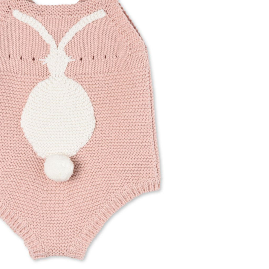 Stella Pink Knit Classic Romper - Ladida