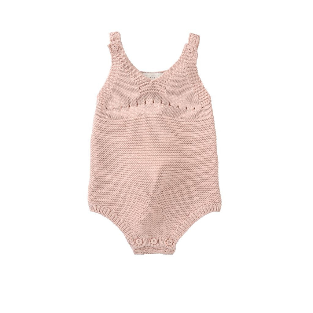 Stella Pink Knit Classic Romper - Ladida