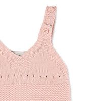 Stella Pink Knit Classic Romper - Ladida