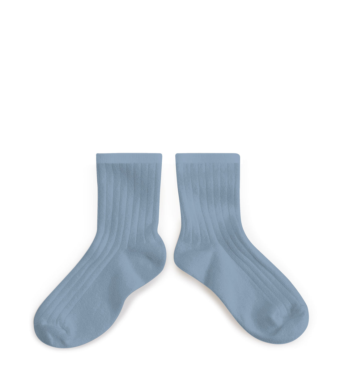 Collegien La Mini - Ribbed Ankle Socks - Azure blue