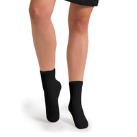 Collegien La Mini - Ribbed Ankle Socks - Charcoal Black
