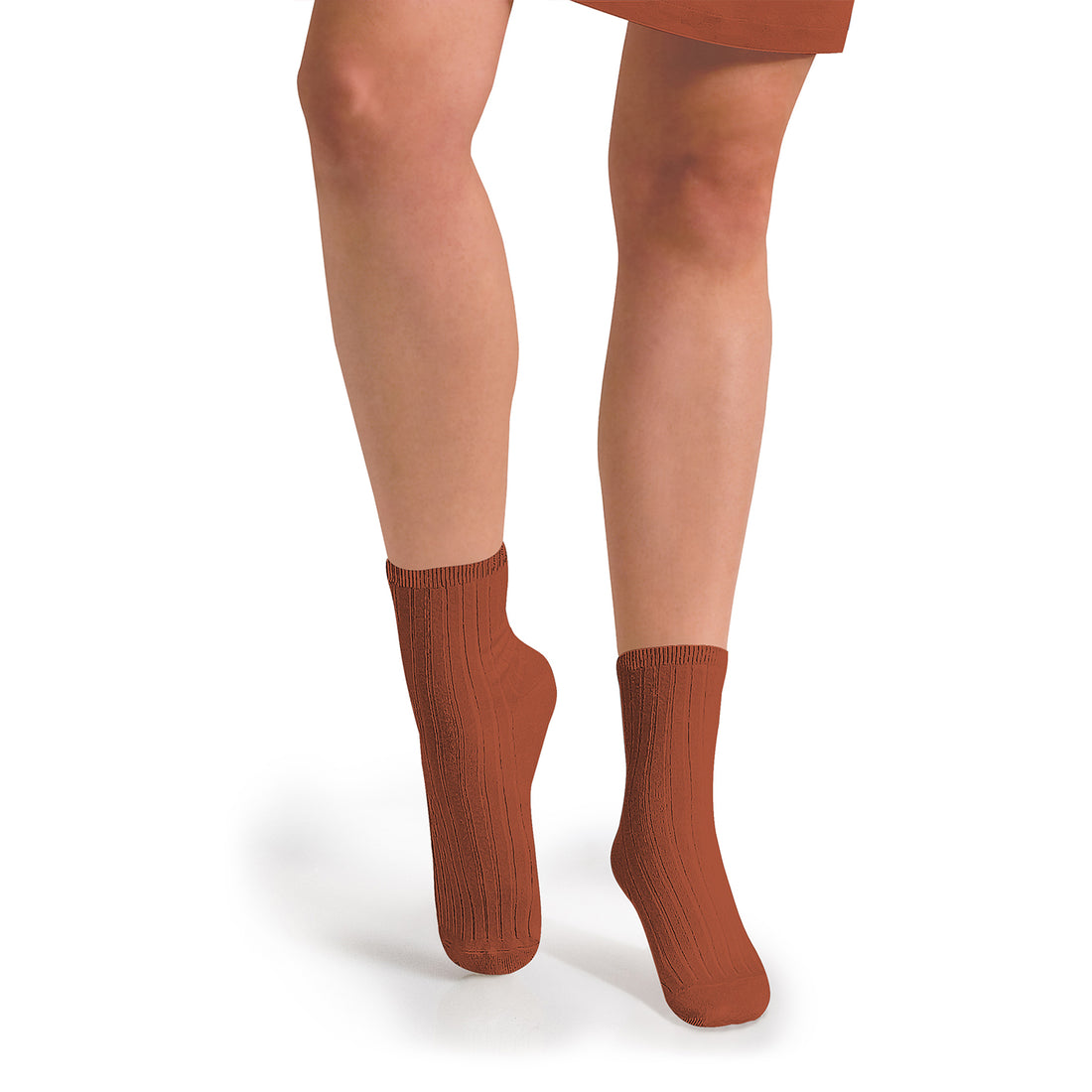 Collegien La Mini - Ribbed Ankle Socks - Caramel