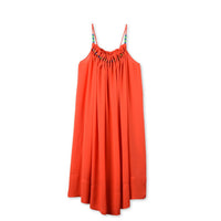 Stella Red-Orange Beaded Dress - Ladida