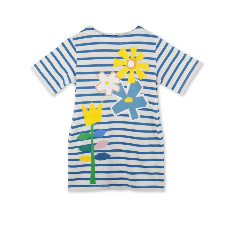 Stella Blue Striped Flower Dre - Ladida