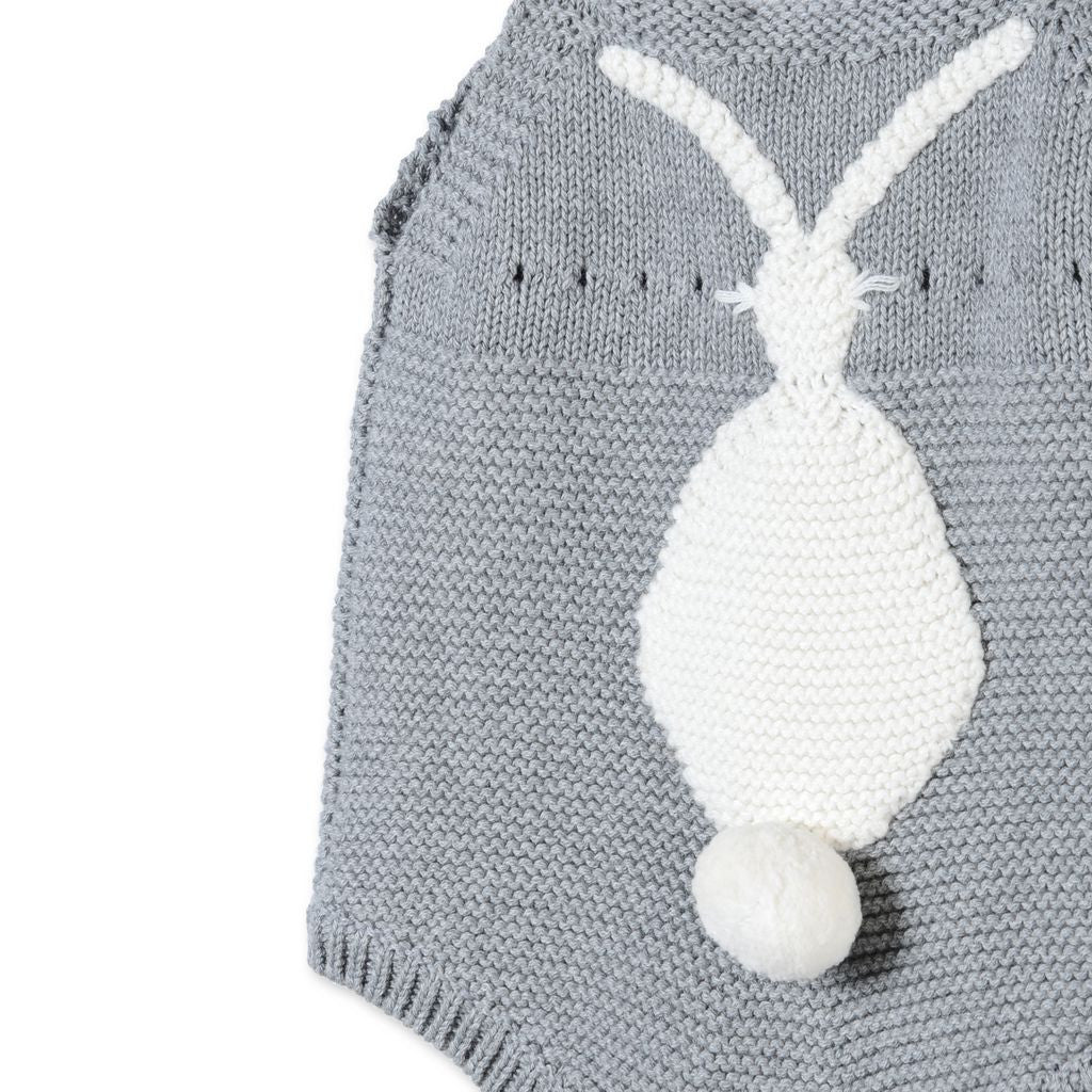 Stella Grey Knit Classic Romper - Ladida