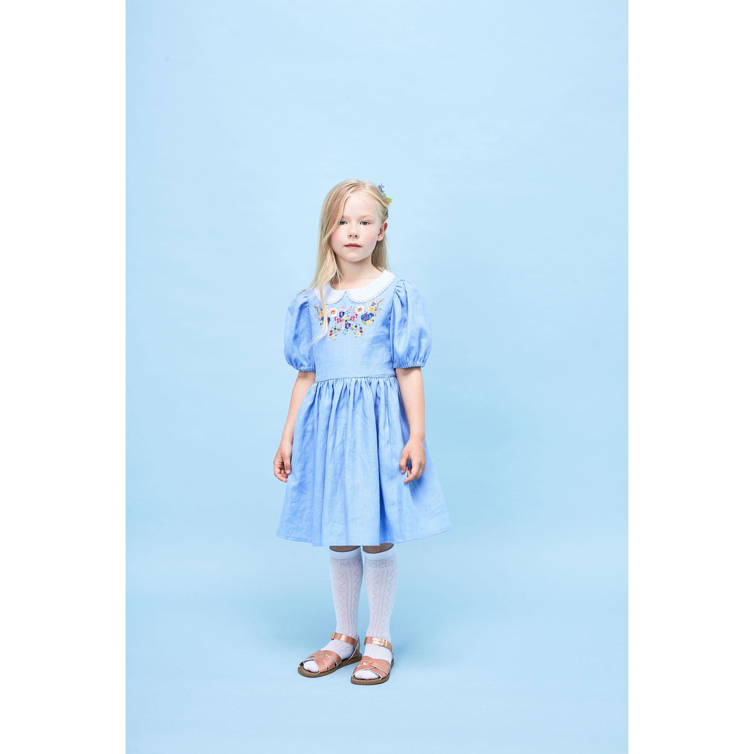 Paade Mode Blue Forgetmenot Linen Dress