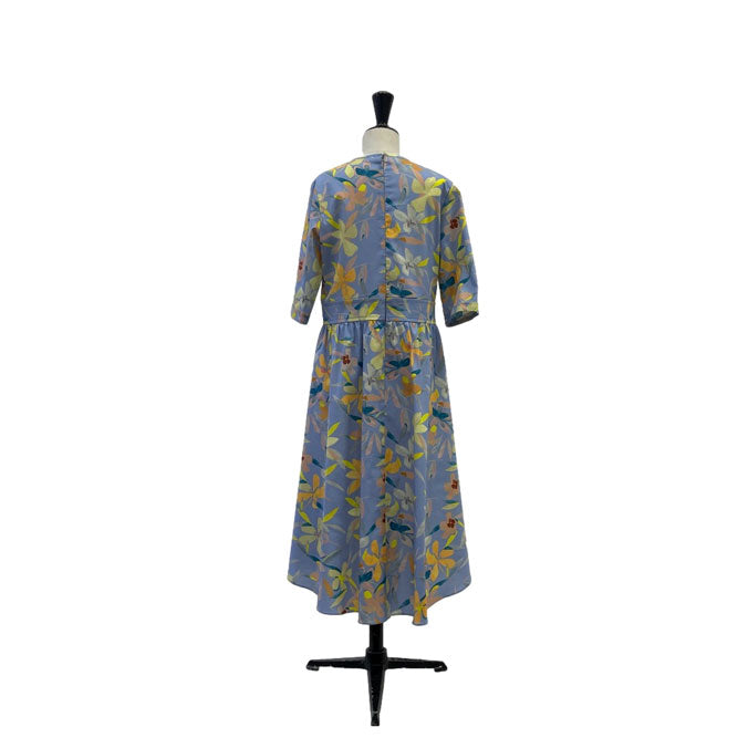 Lemoniez Floral Print Fit and Flare Pradera Dress