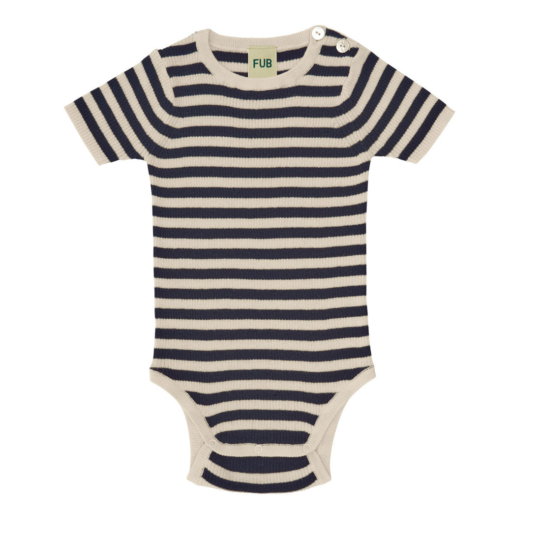 Fub Ecru/Dark Navy Baby Rib Body
