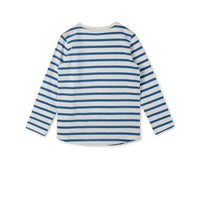 Stella Blue Striped Floral Top - Ladida