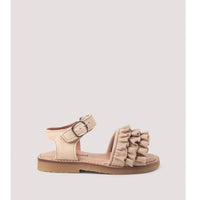 Petit Nord Cream Ruffles Sandal