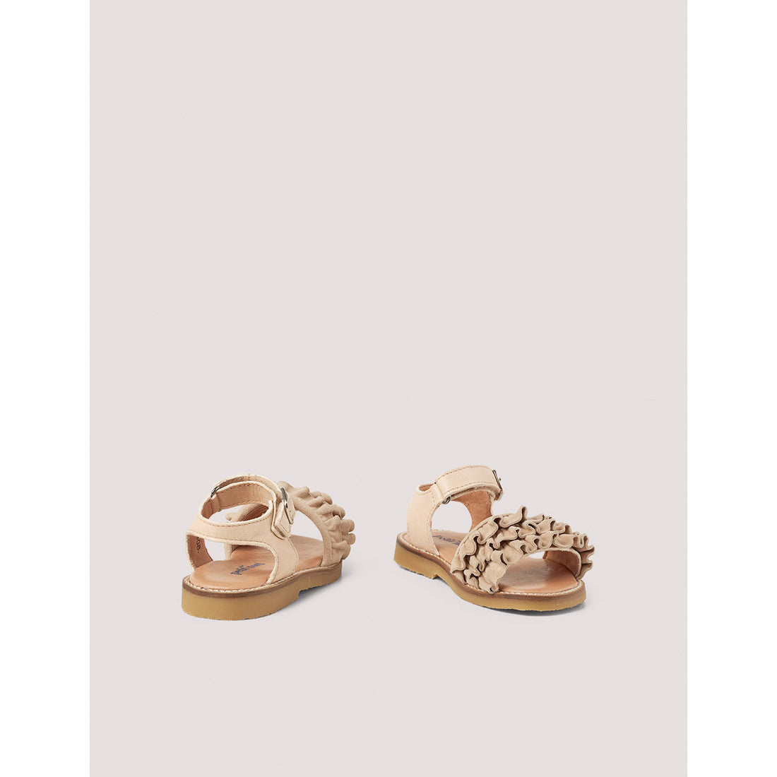 Petit Nord Cream Ruffles Sandal