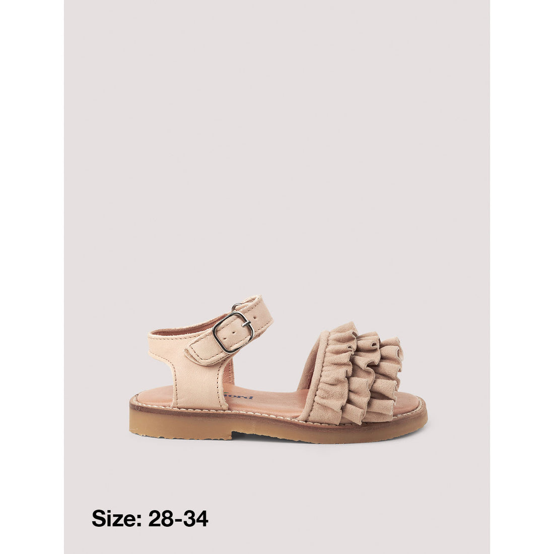 Petit Nord Cream Ruffles Sandal