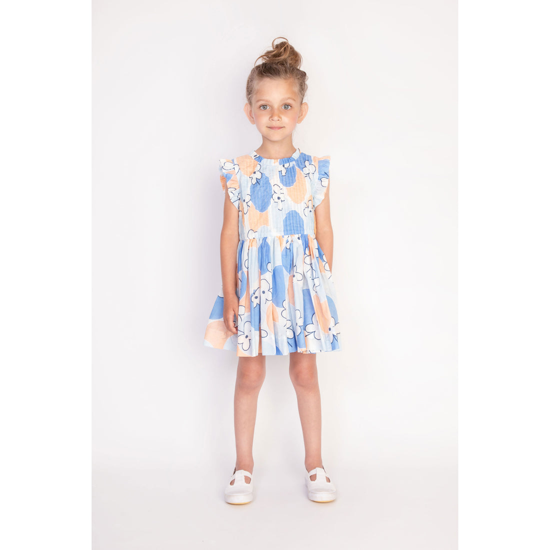 Morley Bleu Floral Polly Chest Pleat Dress