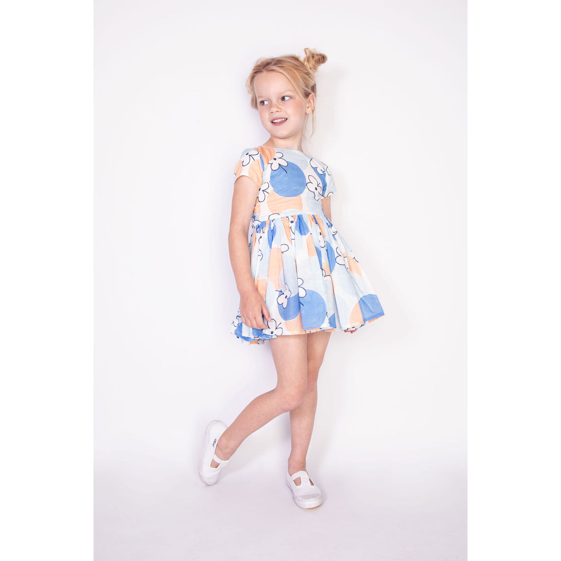 Morley Bleu Floral Jelsa Pleat Dress