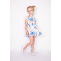 Morley Bleu Floral Jelsa Pleat Dress