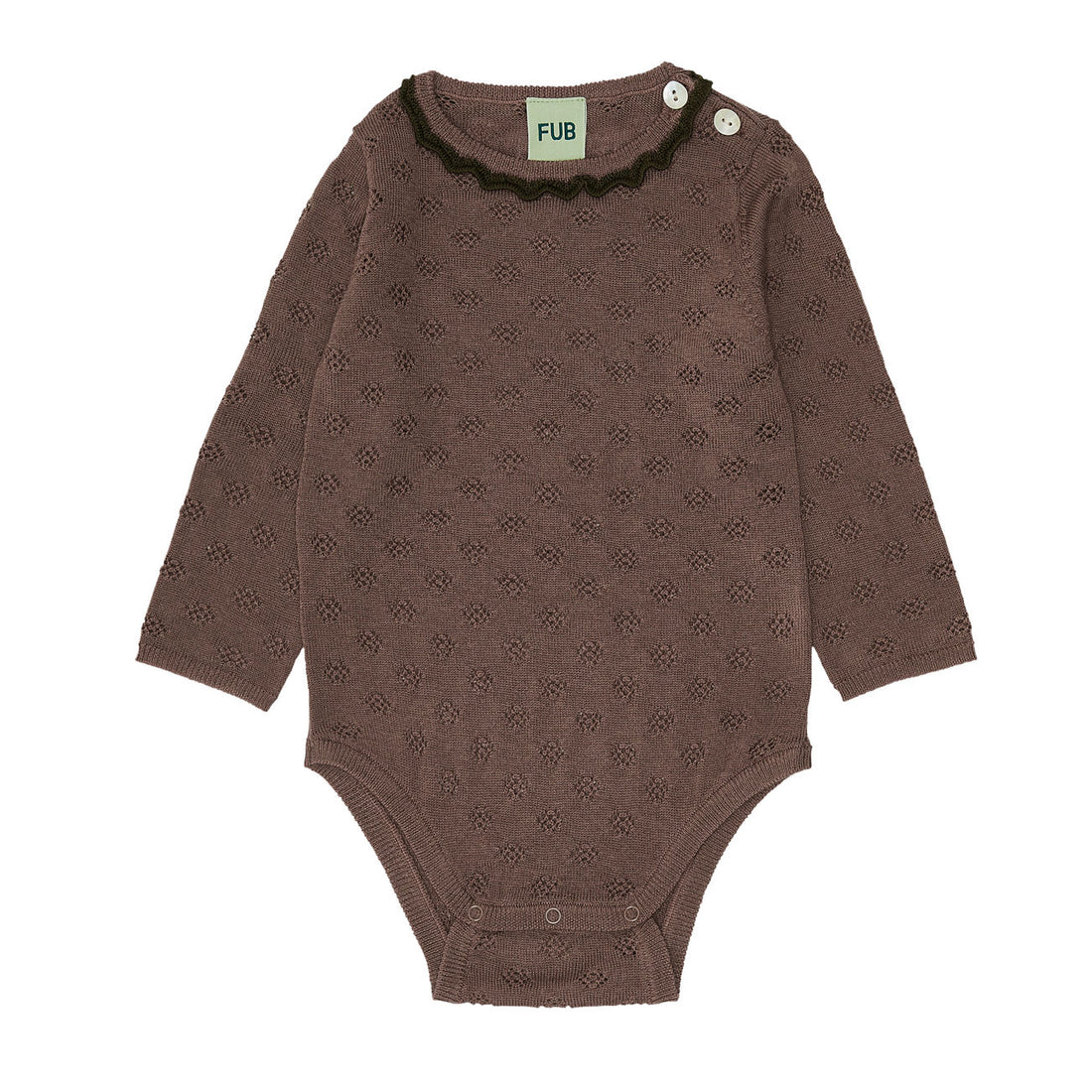 FUB Baby Pointelle Body - Nutmeg