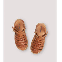 Petit Nord Cognac Braided Sandal