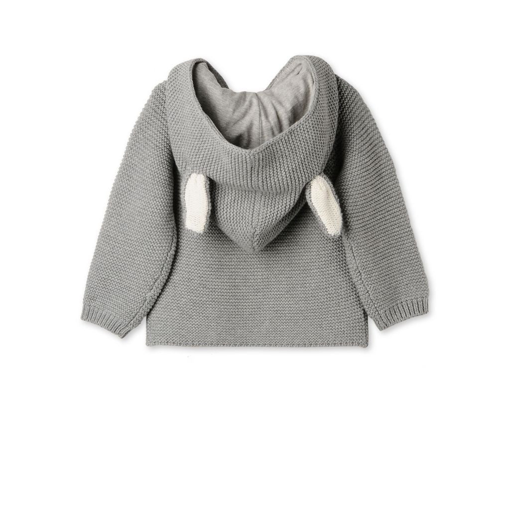 Stella Grey Classic Cardigan - Ladida