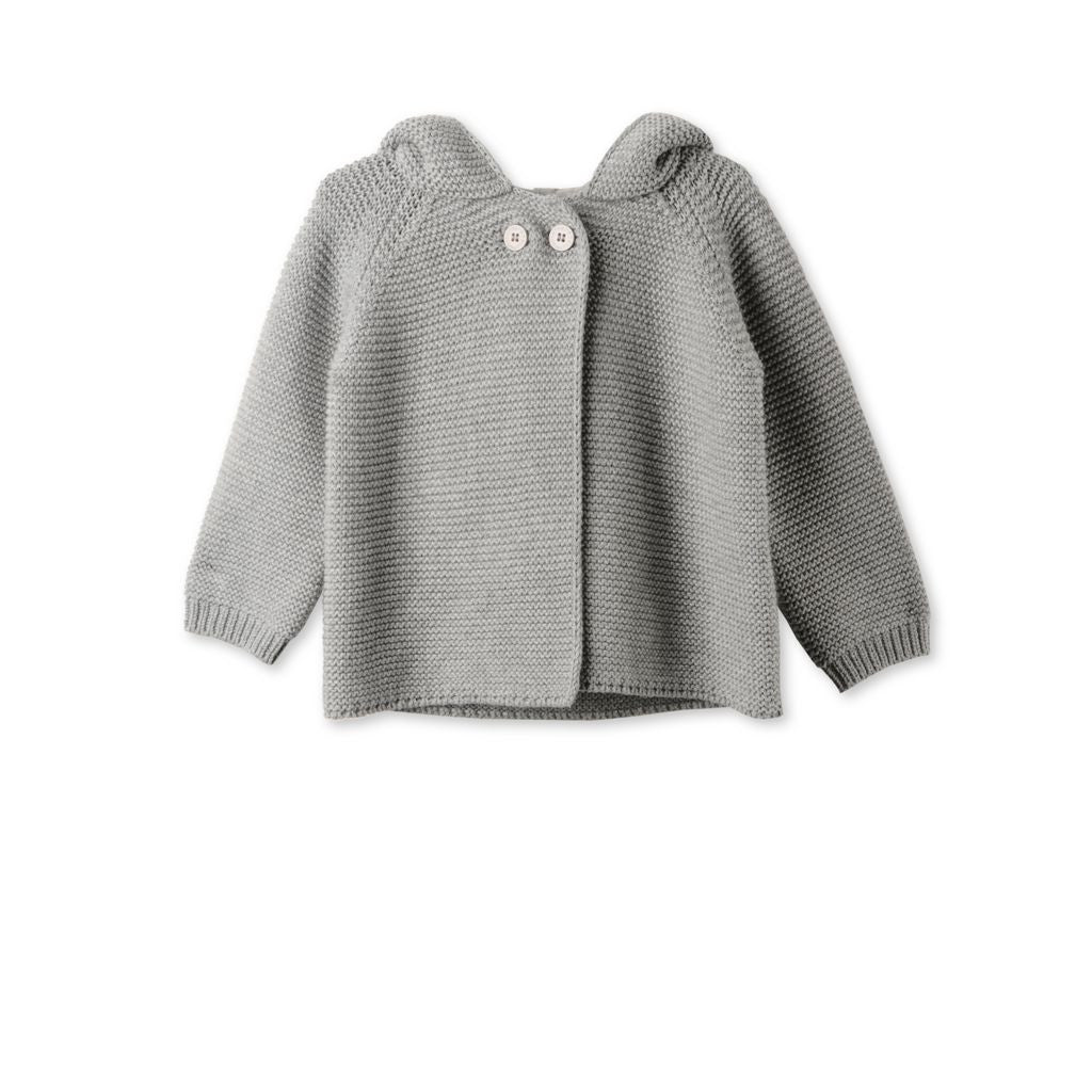 Stella Grey Classic Cardigan - Ladida
