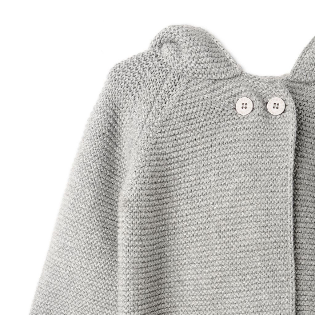 Stella Grey Classic Cardigan - Ladida