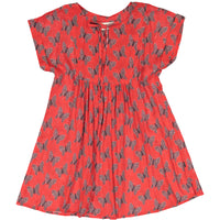 Maan Red Butterfly Dress - Ladida