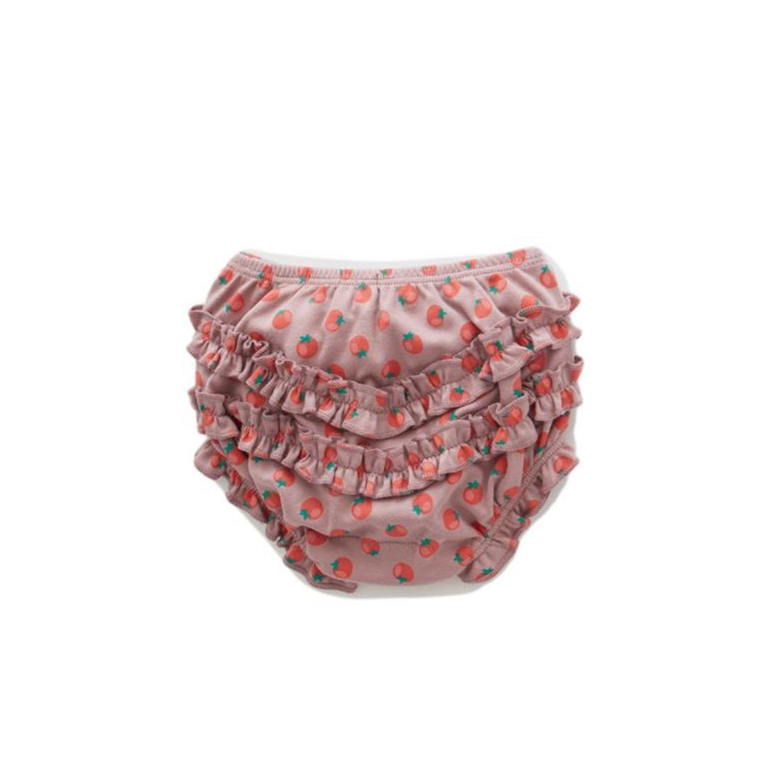 Oeuf Tomato Print Ruffle Bloomers