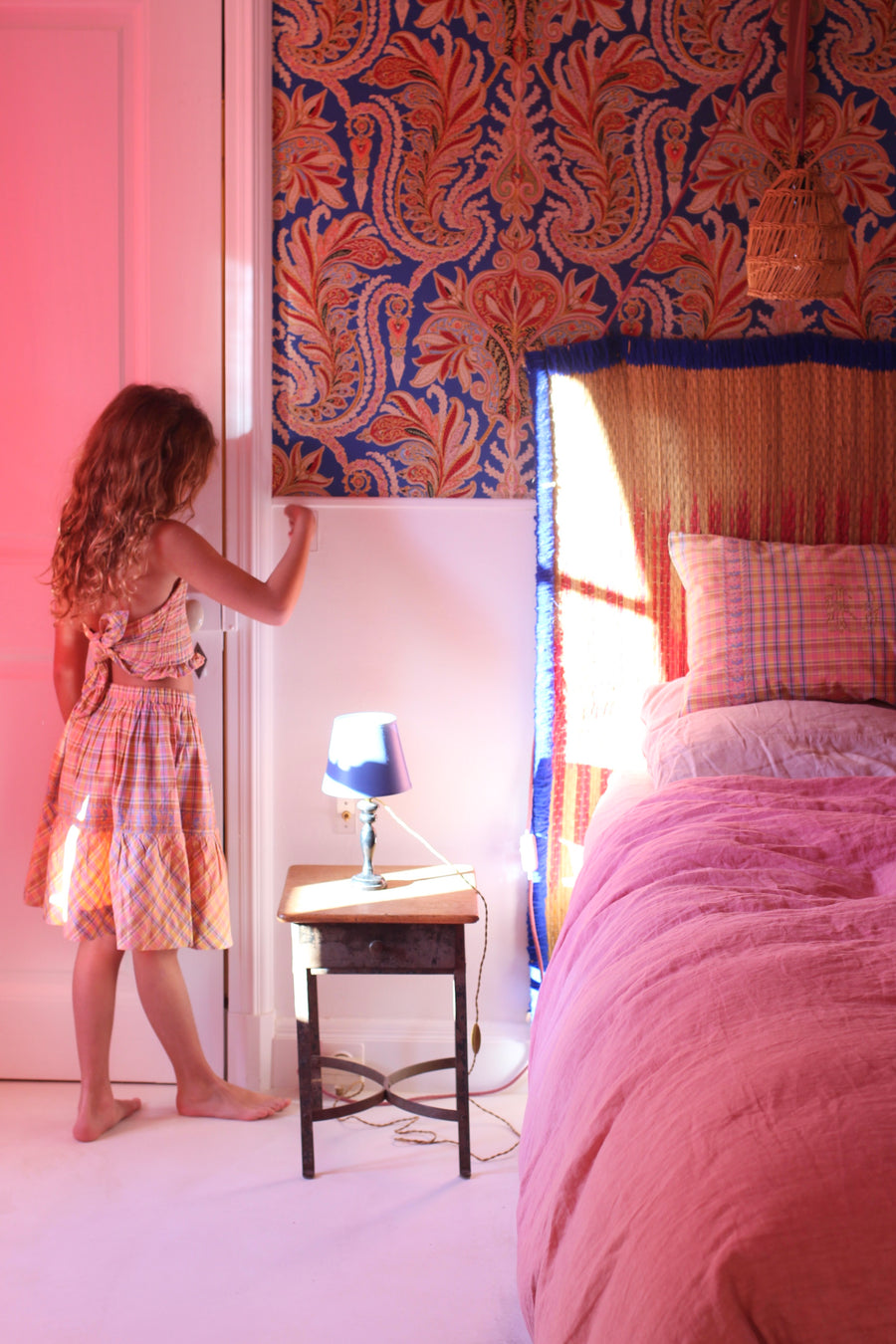 Bonjour Diary Rainbow Check Skirt