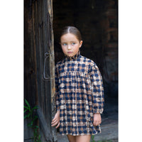 Noma Camel Blue Distressed Dress