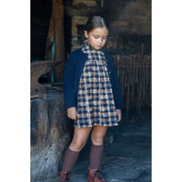 Noma Navy Cable Pointelle Cardigan