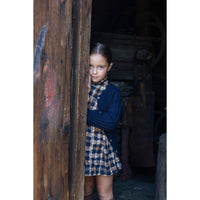 Noma Navy Cable Pointelle Cardigan