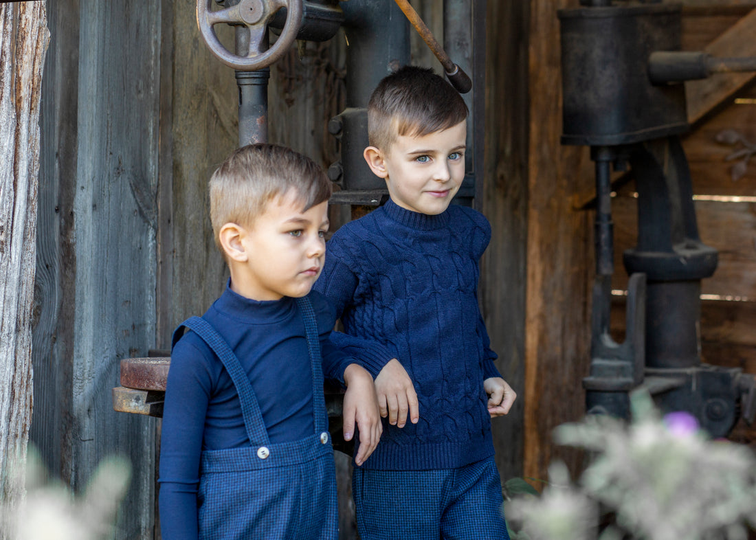 Noma Navy Cable Knit Sweater