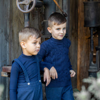 Noma Navy Cable Knit Sweater