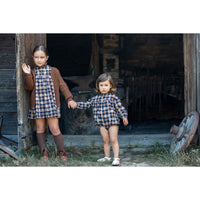Noma Camel Blue Distressed Dress