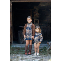 Noma Camel Blue Distressed Dress