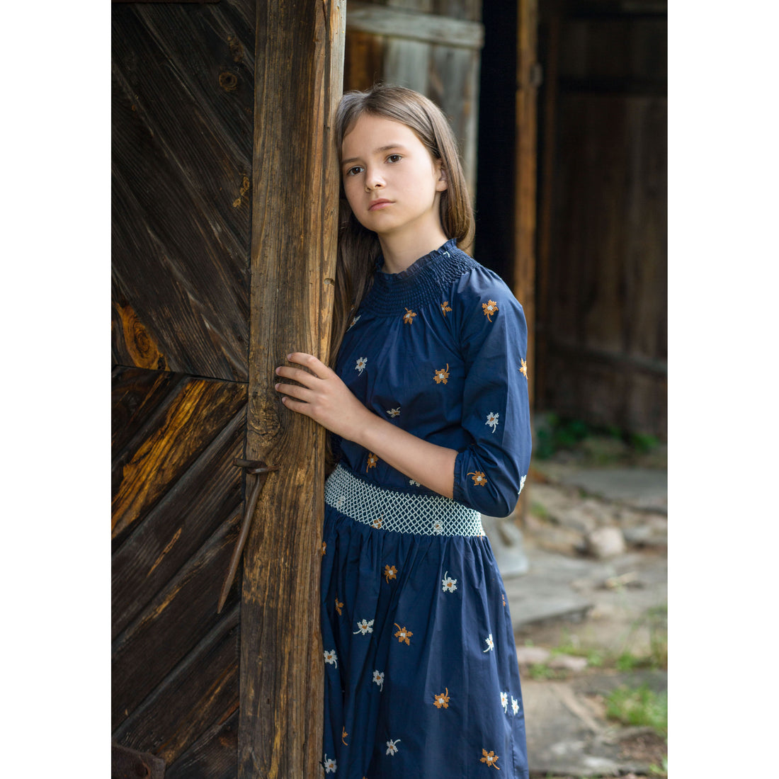 Noma Blue Floral Embroidered Set